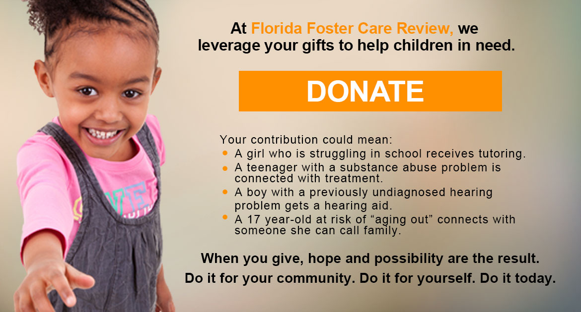 MAKE A DONATION fostercarereview